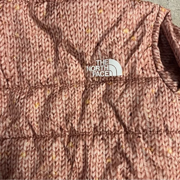 The North Face Infant Reversible Perrito Jacket 5T Pink Clay Confetti - Picture 7 of 12